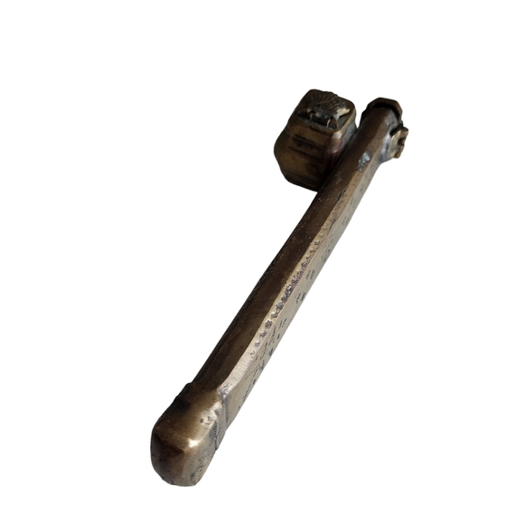 ANTIQUE brass Middle Eastern travlers inkwell and quill case - Picture 5 of 16